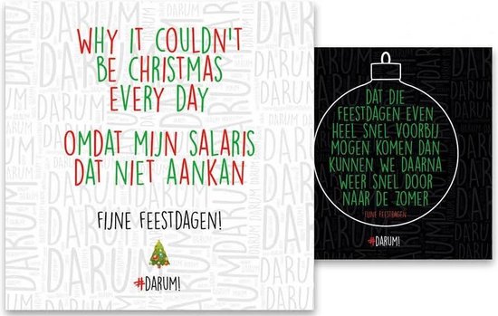 Darum kerstkaarten - 10 Kaarten 1