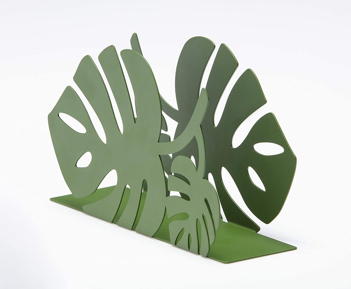 Omada Design servettenhouder voor de tafel, handdoekhouder van acryl, Made in Italy, lijnvierkant, groen Omada Design servettenhouder voor de tafel, handdoekhouder van acryl, Made in Italy, lijnvierkant, groen