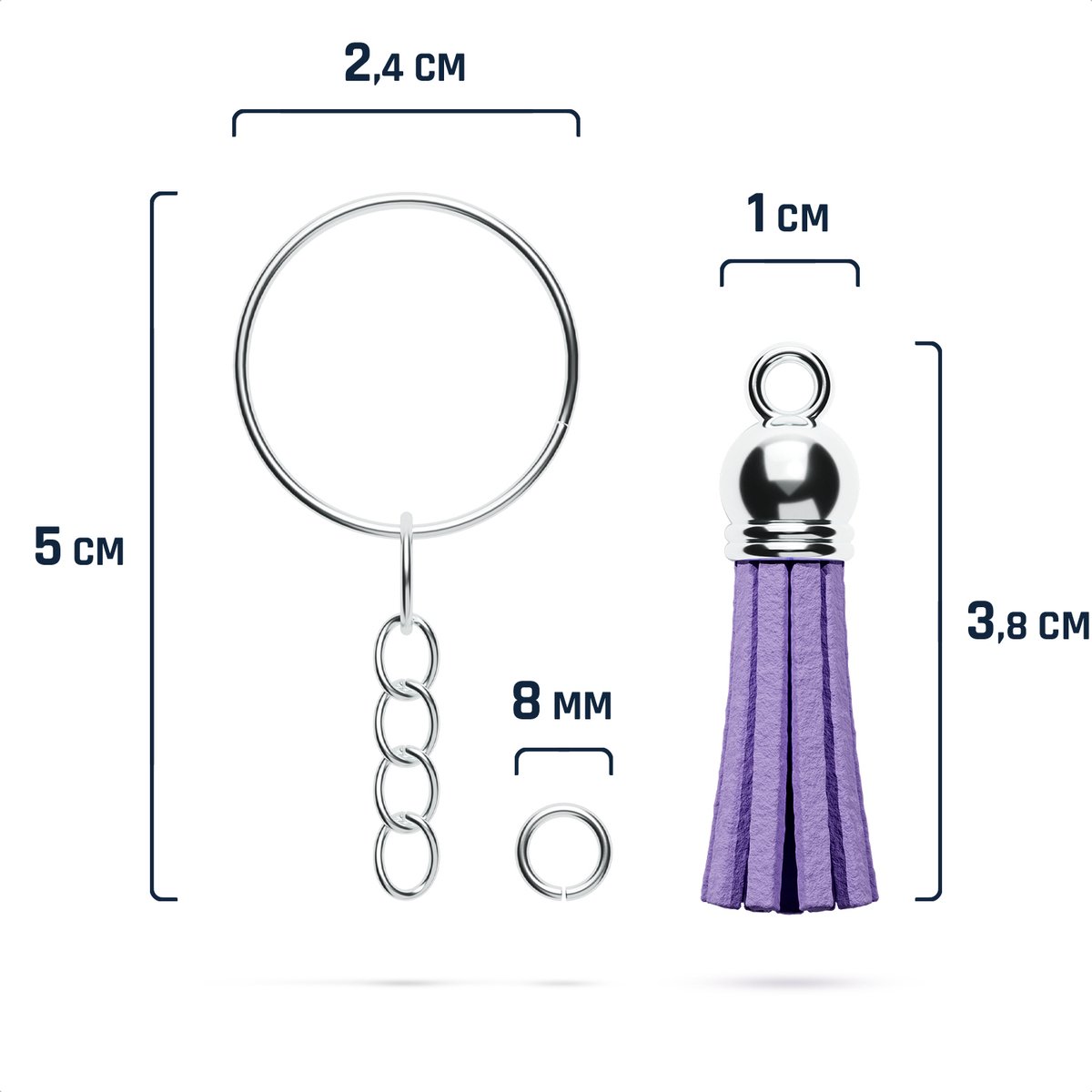 Krimpfolie Knutselpakket Unicorn (extra) - Krimpfolie Sleutelhangers of Sieraden Maken - 10 vellen krimpfolie - 24 Eenhoorn Kleurpotloden - 50 sleutelringen met kwastje - 3x Kunststof Broekketting - 100 Splitringen zilverkleur 0,7x6 mm — afbeelding 16