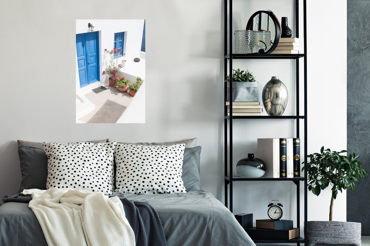 Architectuur - Blauw - Wit - Deur