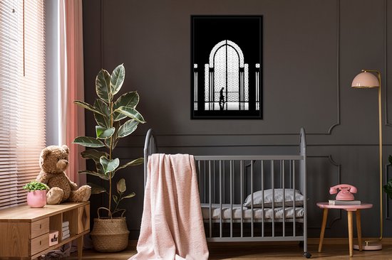 Zwart - Wit - Fenêtre - Homme