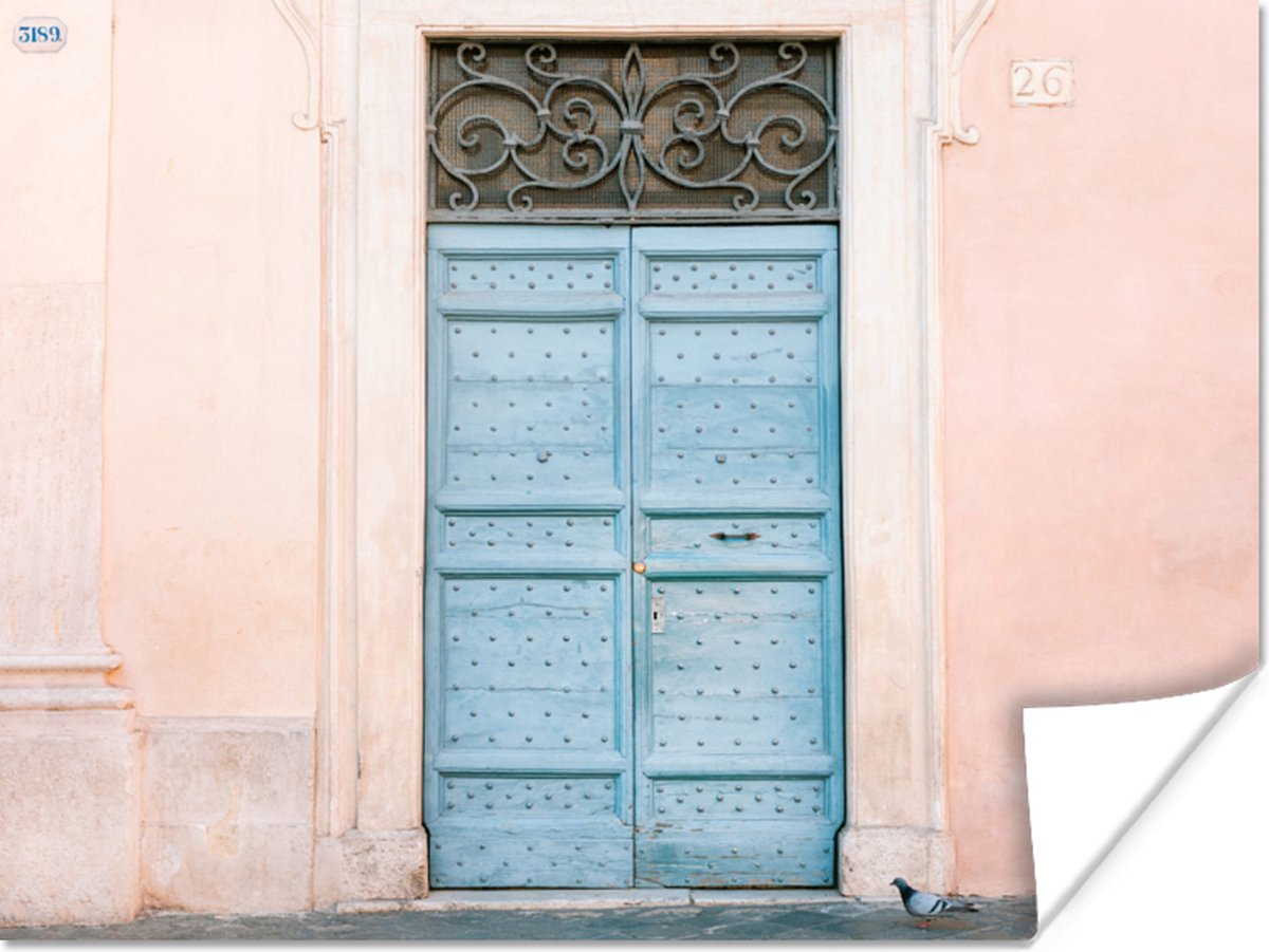 Deur - Rome - Blauw - Architectuur