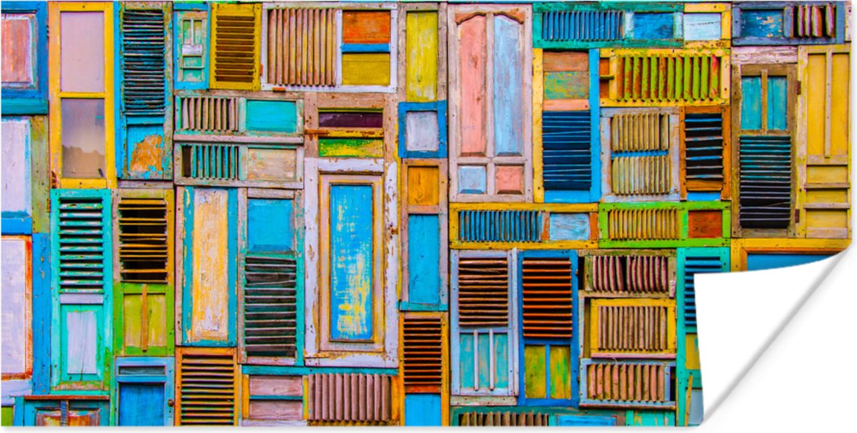 Deuren - Blauw - Abstract - Architectuur - Neon
