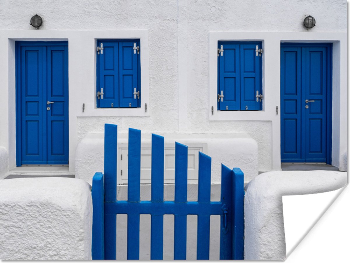 Huis - Architectuur - Blauw - Wit