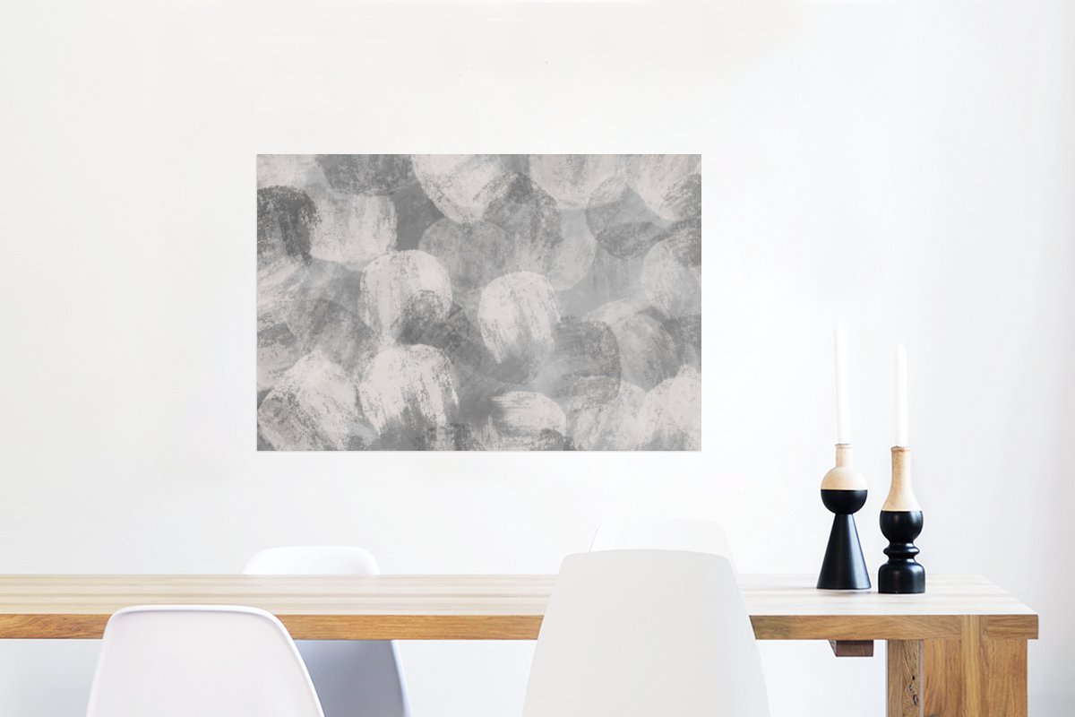 Abstract - Verf - Grijs - Schilderij