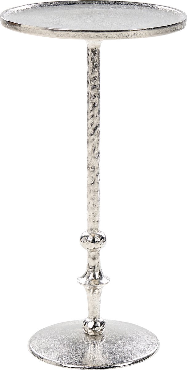 Beliani MEDA - Bijzettafel - Zilver - Aluminium