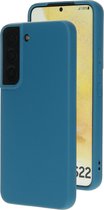 Mobiparts hoesje geschikt voor de Samsung Galaxy S22 - Siliconen - Blauw