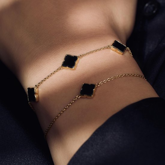 Armband rozenkwarts elastisch hartvormig - Spirituele winkel