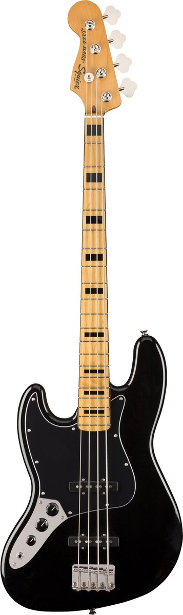Squier Classic Vibe '70s Jazz Bass LH (Black) - Linkshandige elektrische basgitaar
