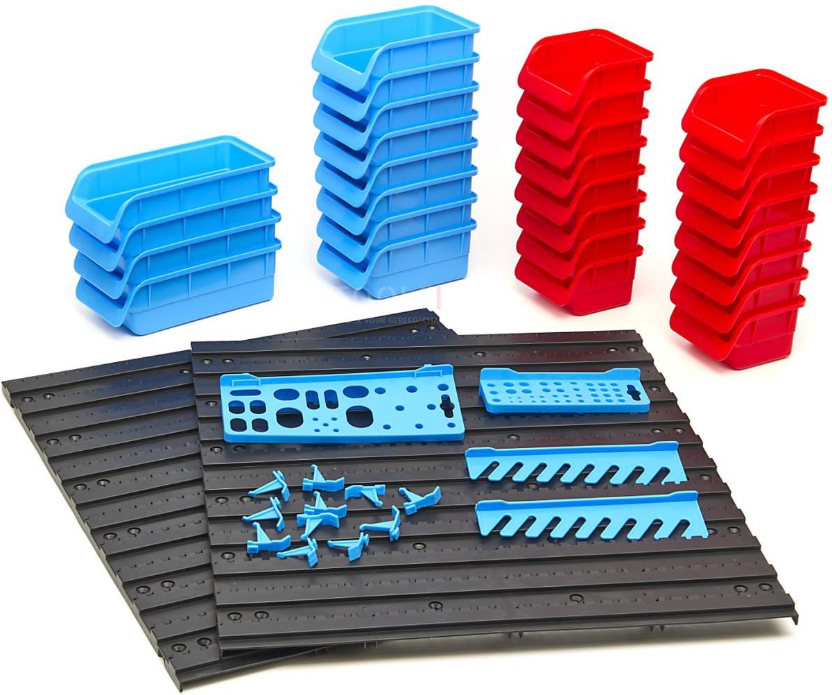 Gereedschapswand 1782 x 780 met 50 bakjes GRATIS gereedschapskoffer