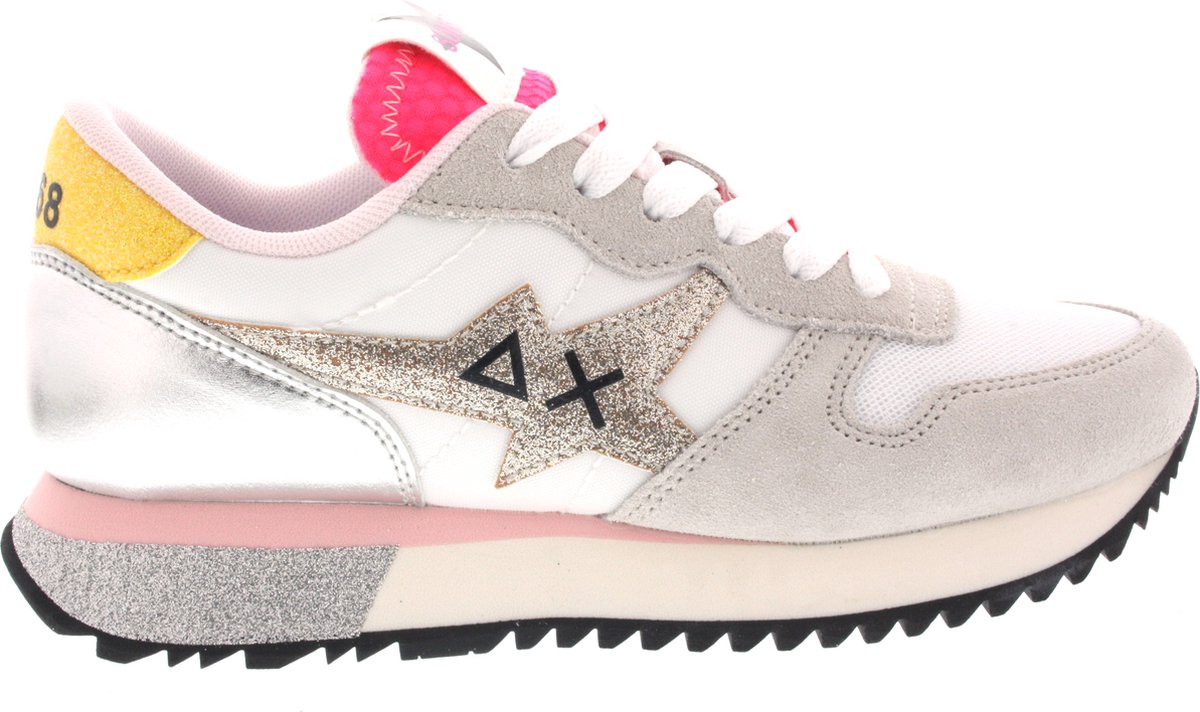 Dames Sneakers Sun68 Stargirl Glitter Logo Bianco Wit Maat 36 bol