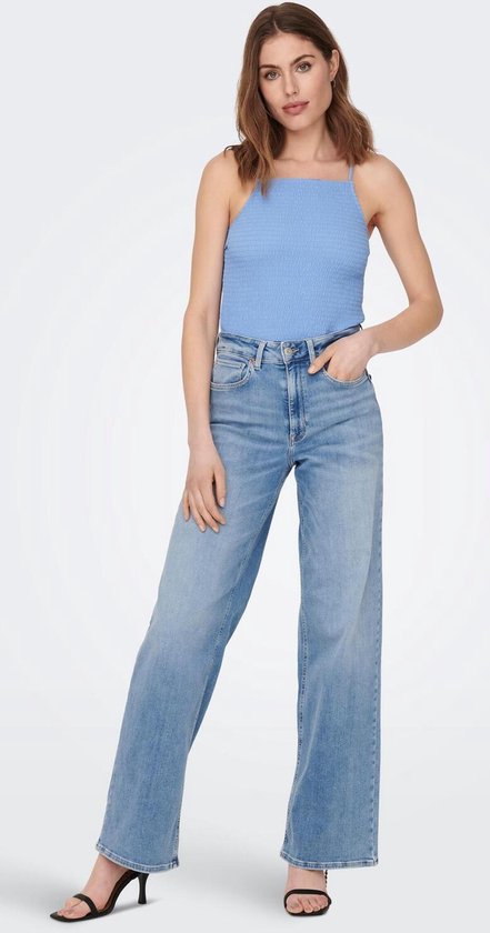 UNIQUEMENT ONLMADISON BLUSH HW WIDE DNM CRO371 NOOS Femme - Taille LX L32