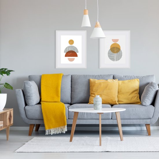 Set van 30 doe-het-zelf papieren fotolijsten met houten clips en koord om op te hangen, 10 x 15 cm, zwart