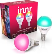 Innr E14 Mini Bulb Colour - is geschikt voor * - RGB en alle wittinten - Zigbee smart LED - 2 Pack