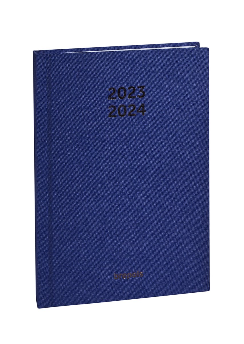 Brepols Schoolagenda 2023-2024 - NATURE - Student - Weekoverzicht - Blauw - 9 x 16 cm
