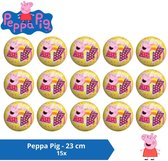 Bal - Voordeelverpakking - Peppa Pig - 23 cm - 15 stuks
