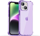 siliconen hoesje antichoc transparente avec bumper Smartphonica iPhone 14 Plus - Violet / Back Cover