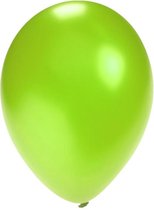 Ballon metallic groen per 100 stuks
