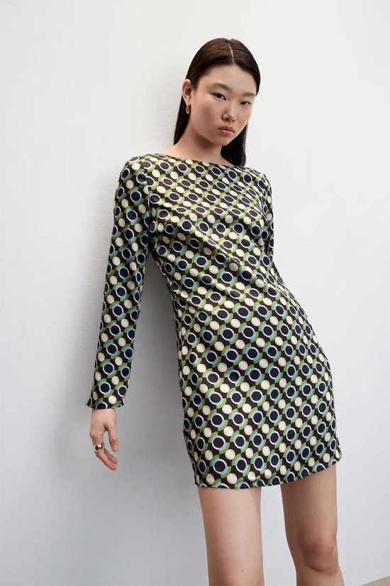 Mango Dress Robe courte imprimée 47027139 99 Taille femme - XS | bol.com