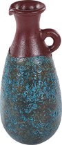 Beliani VELIA - Decoratieve vaas - Blauw - Terracotta