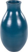 Beliani STAGIRA - Decoratieve vaas - Blauw - Terracotta