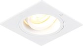 QAZQA chuck - Moderne Inbouwspot - 1 lichts - L 93 mm - Wit - Woonkamer | Slaapkamer | Keuken