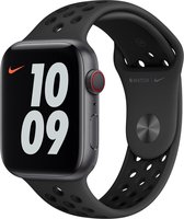 Apple Nike Sport Band voor Apple Watch Series 1 / 2 / 3 / 4 / 5 / 6 / 7 / 8 / 9 / SE / Ultra (2) - 42 / 44 / 45 / 49 mm - Anthracite / Black