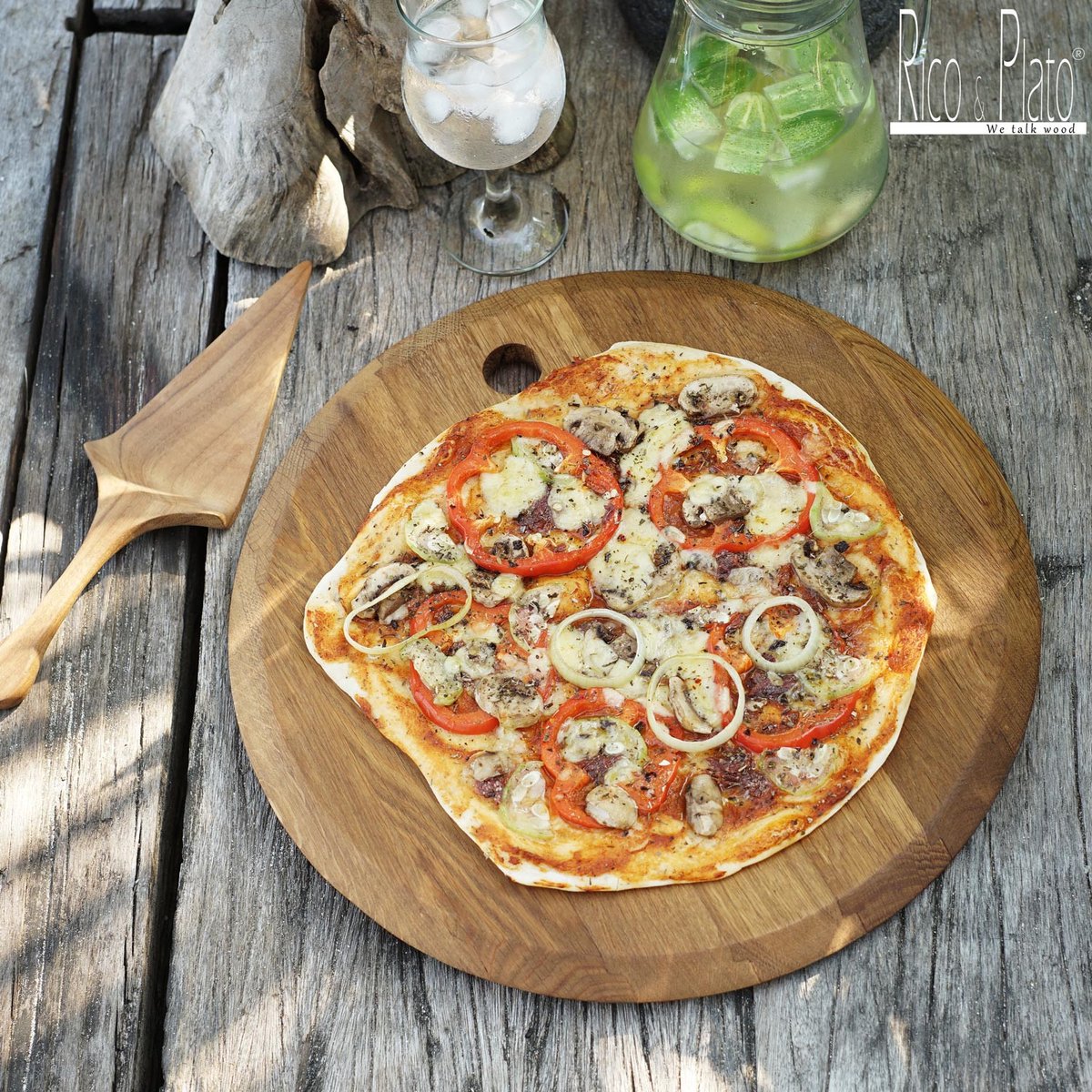 Pizzaplank in eik 'Minella' small 30cm