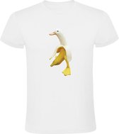 Eend banaan Heren T-shirt - combinatie - dier - eten - fruit - gezond - grappig