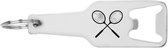 Akyol - badminton flesopener - Badminton - sporters - inclusief kaart - sport cadeau - sporten - leuk kado voor je sporter om te geven - 105 x 25mm