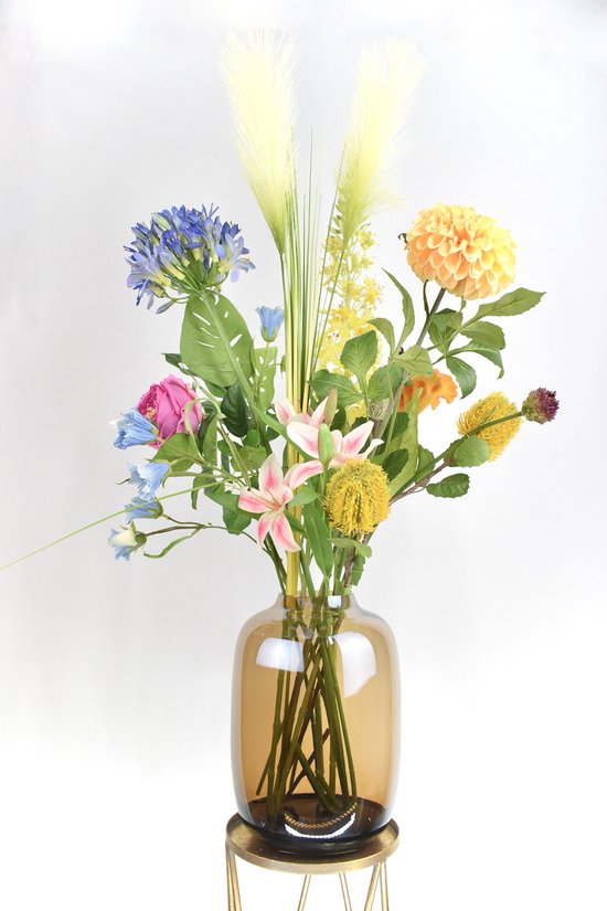Fleurs artificielles - Fleurs en Soie - Bouquet de Fleurs artificielles -  70-100 cm -... | bol
