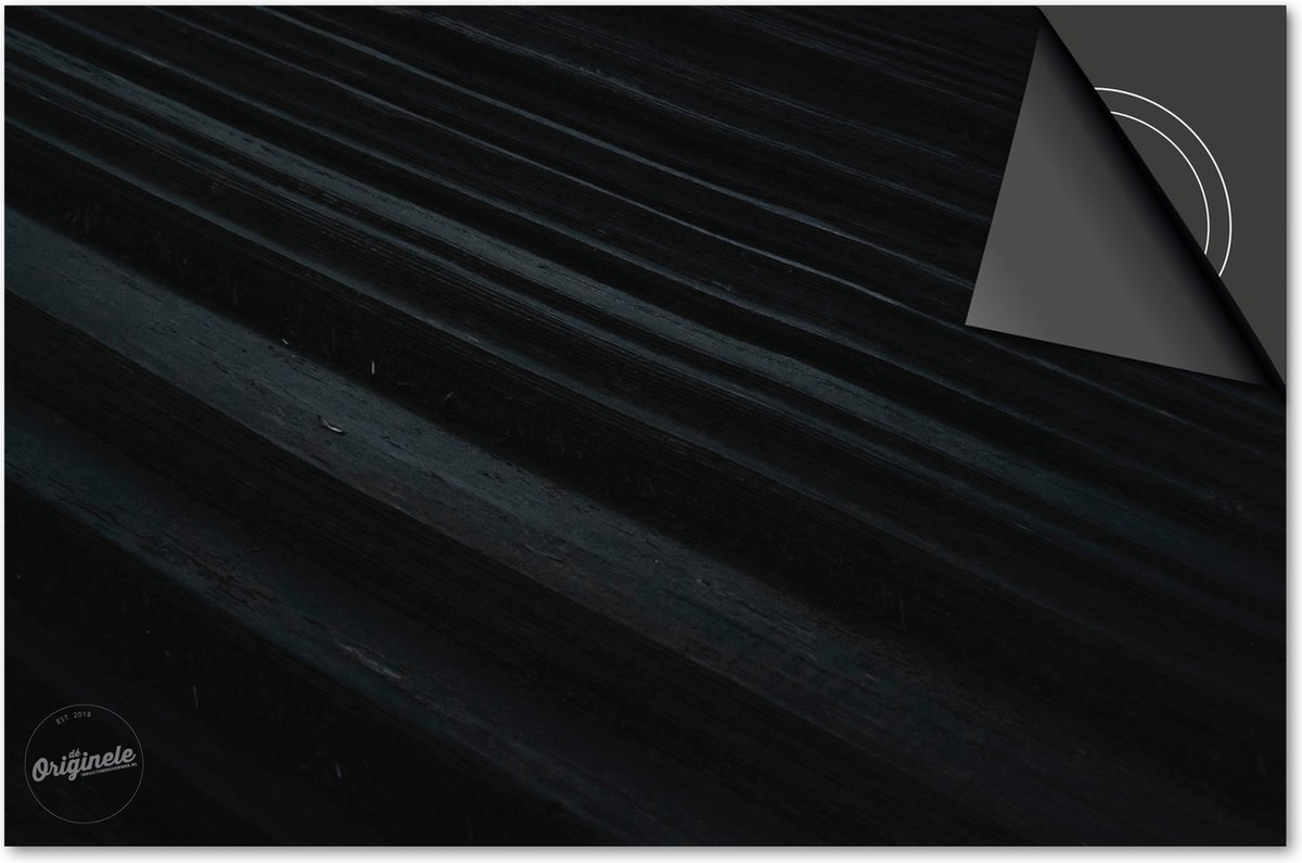 Inductie beschermer 60x52 - afdekplaat inductie mat - Dietrix Kookplaat beschermer - Base - Hout en Boom - Zwarte latten hout