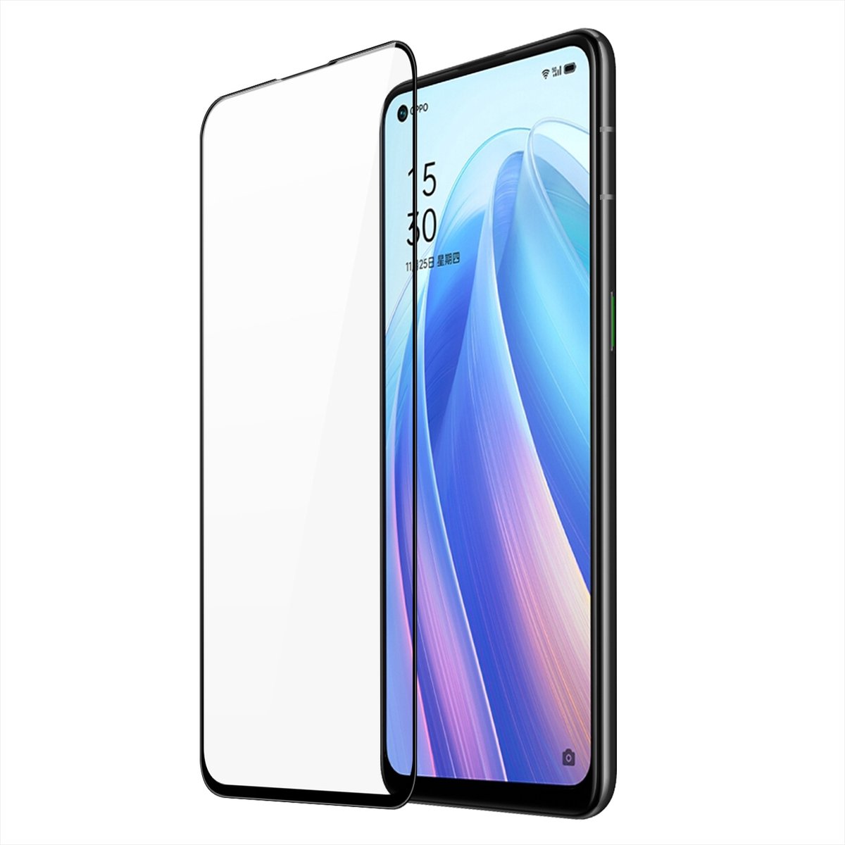 Fonu Fullcover 9H Tempered Glass Geschikt voor Oppo Find X5 Lite screen protector