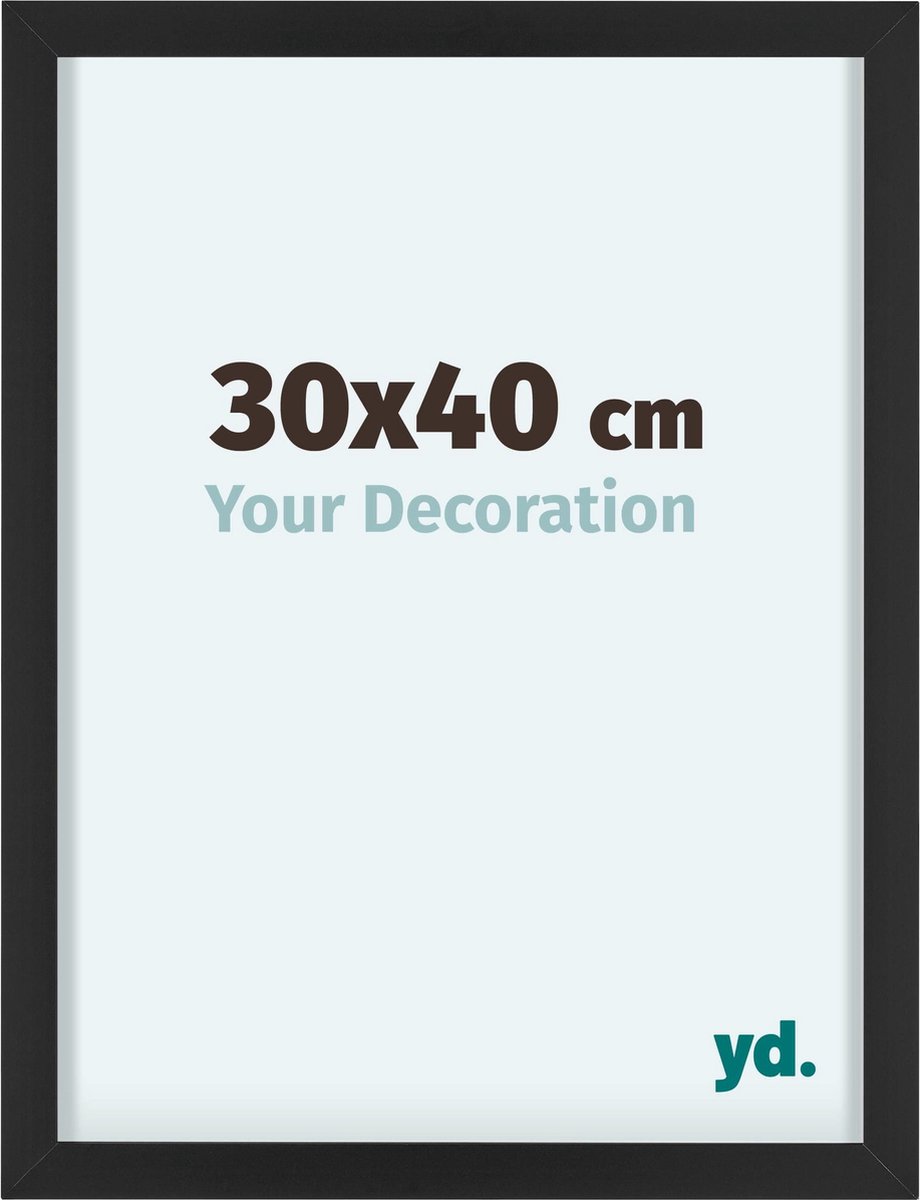 yd. Your Decoration - Fotolijst 30x40 cm - Aluminium - Zwart - Virginia