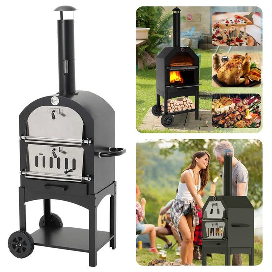 Ooni Karu - Horno de pizza multicombustible para exteriores, horno d