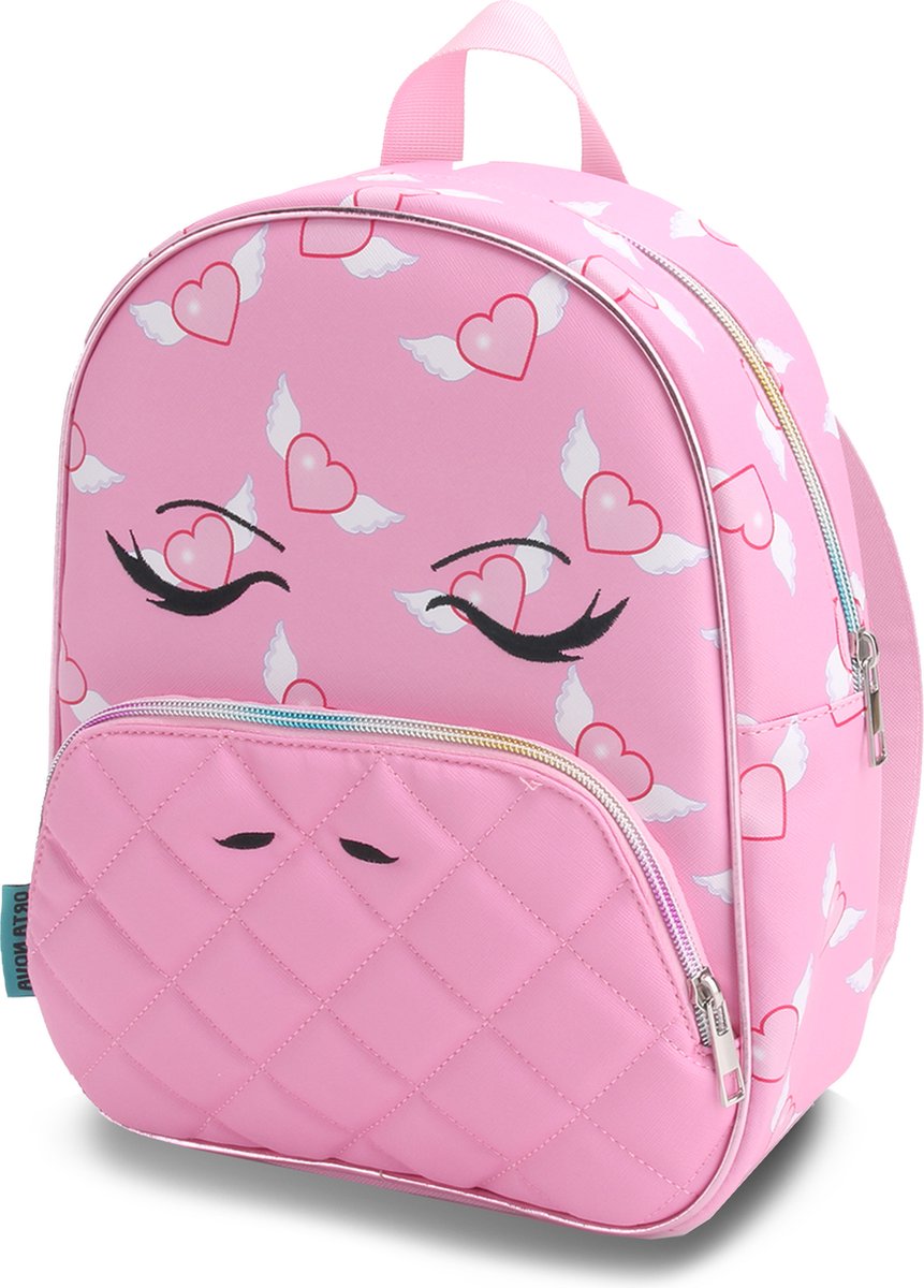 Orta Nova Rieti Mini | rugtas voor kinderen | Roze hartjes met vleugels ...