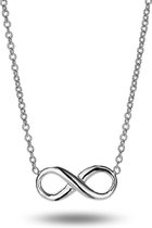 Twice As Nice Halsketting in zilver, infinity symbool 40 cm+5 cm