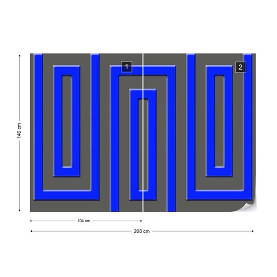 Papier peint Art abstrait | XL - 208 cm x 146 cm | Polaire 130g / m2