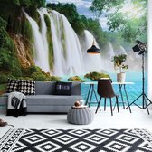 Fotobehang - Vlies Behang - Grote Watervallen - 312 x 219 cm