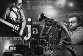 Fotobehang Music Jazz Blues Rock | XXXL - 416cm x 254cm | 130g/m2 Vlies