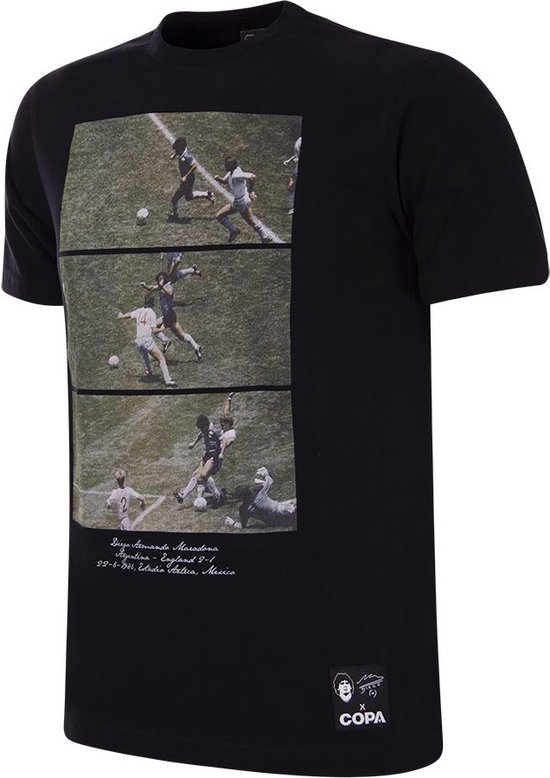 COPA - Maradona COPA 1986 Solo Goal T-Shirt - Zwart