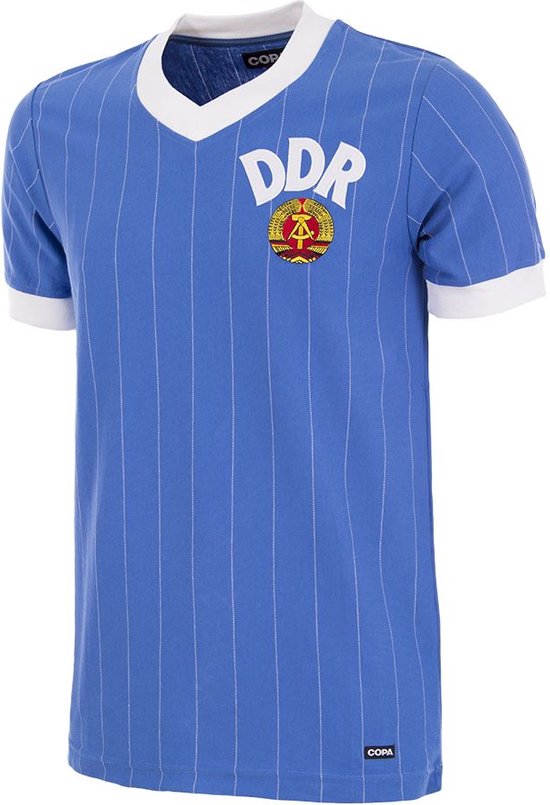 COPA - DDR 1985 Retro Voetbal Shirt - XS - Blauw