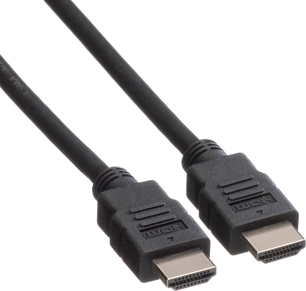 ROLINE GREEN HDMI High Speed kabel met Ethernet M-M, TPE, zwart, 2 m