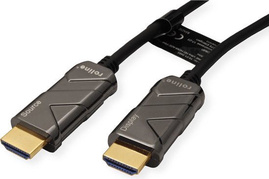 ROLINE 14.01.3484, 15 m, HDMI Type A (Standard), HDMI Type A (Standard), Noir