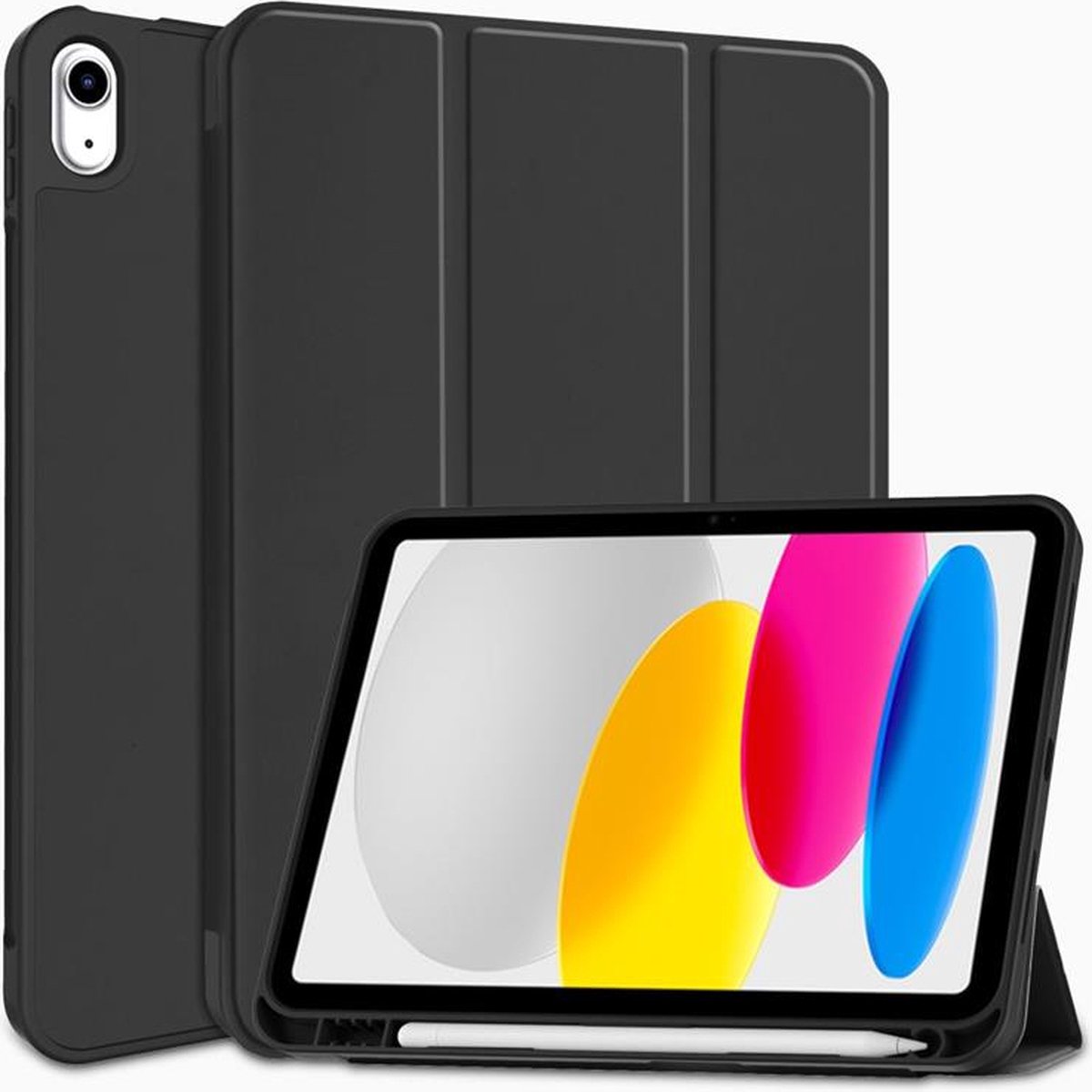 Toetsenbordhoes voor iPad 10th Generation 2022 & 11th (A16, 2025), Magnetische Zwevende Standaard, Toetsenbord Met Achtergrondverlichting, Multi-Touch Trackpad,zwart