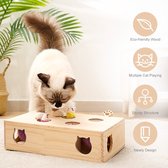 Mewoofun Kat Speelgoed Interactieve Massief Houten Speelgoed Voor Indoor Katten Kitten Muizen Vangen Intelligentie Spel