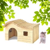 Hamster Cottage avec toit adapté aux Hamsters Rat cobaye souris petite maison pour petits Animaux en Cage Jouets d'escalade