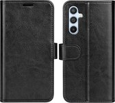 Samsung Galaxy A54 Hoesje - MobyDefend Wallet Book Case (Sluiting Achterkant) - Zwart - GSM Hoesje - Telefoonhoesje Geschikt Voor Samsung Galaxy A54