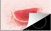 KitchenYeah® Inductie beschermer 77x51 cm - Watermeloen - Fruit - Pastel - Zomer - Kookplaataccessoires - Afdekplaat voor kookplaat - Inductiebeschermer - Inductiemat - Inductieplaat mat
