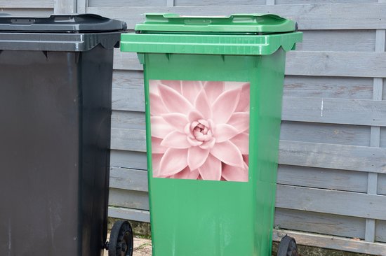 Container sticker Bloem - Roze - Natuur - Plant - 40x40 cm - Kliko sticker